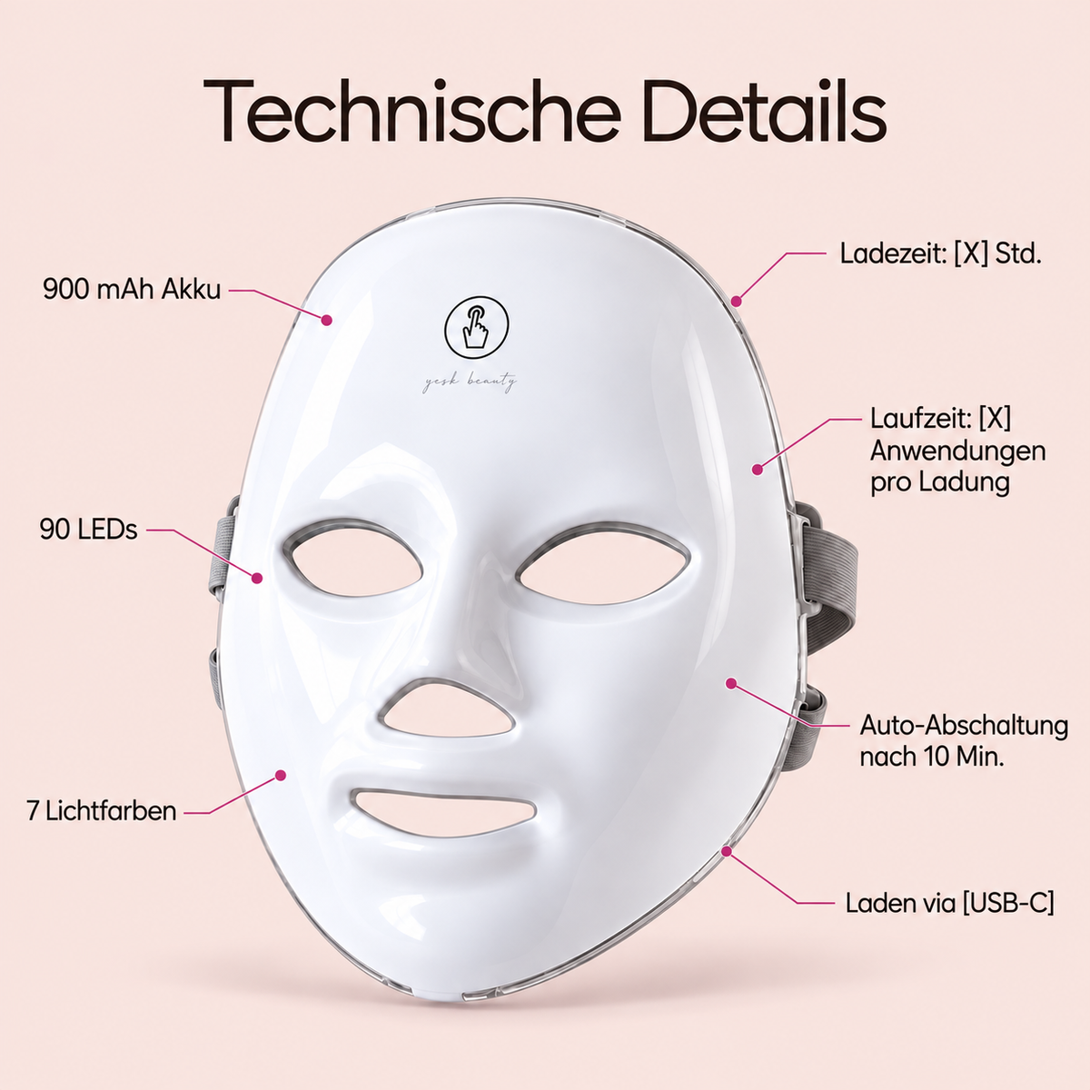 Slikglow | LED Rotlicht-Therapie Maske