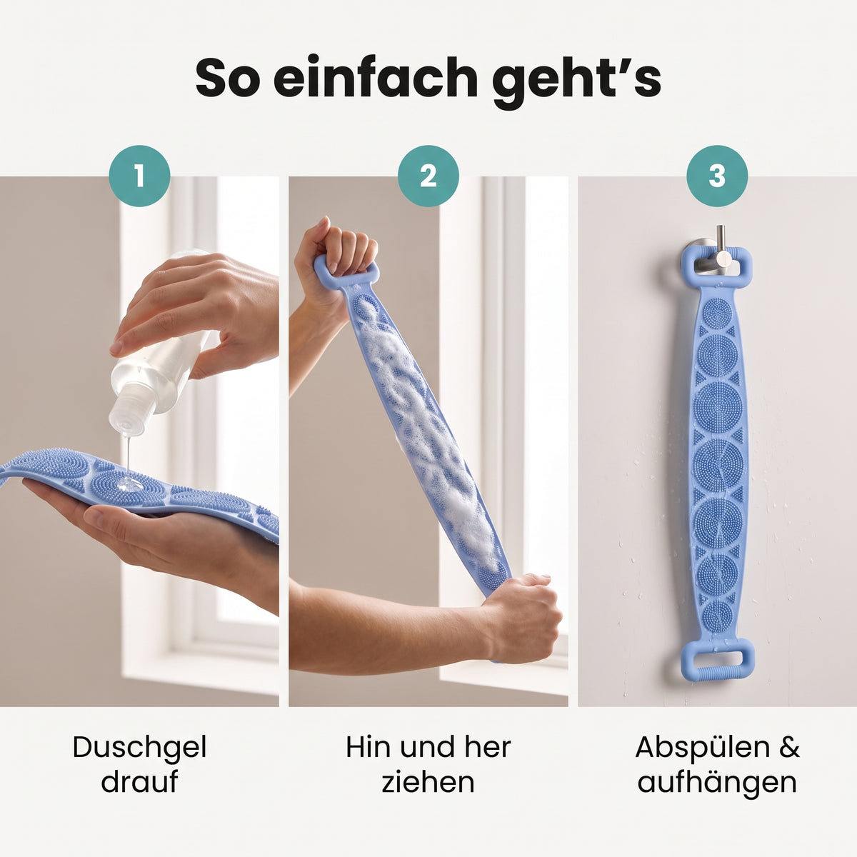 Silkback – Silikon Rücken Scrubber